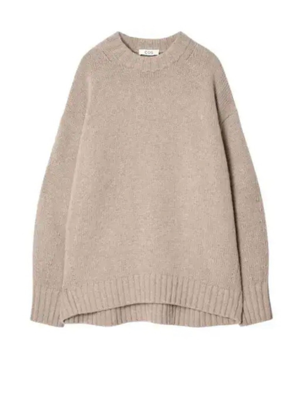 COS Chunky Pure Cashmere Crewneck Sweater